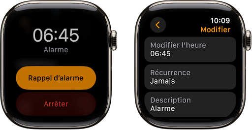 Alarme sur Apple Watch : désactiver le mode « Rappel »