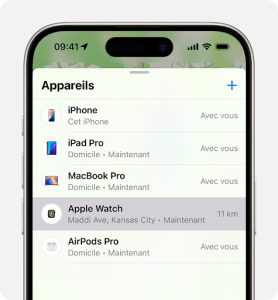 Comment localiser sa montre connectée Apple via l’App Localiser