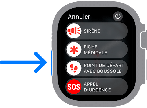 Via le bouton Action