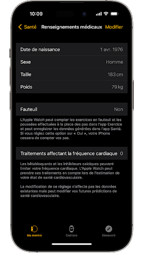 mettre à jour les informations personnelles
