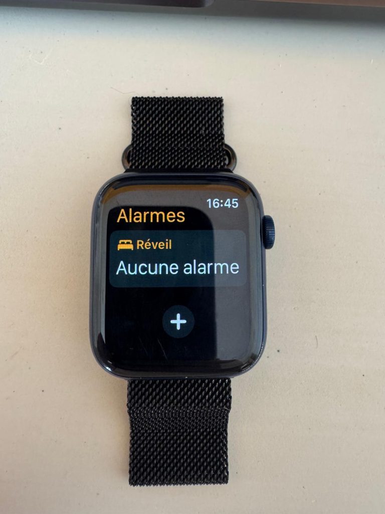 configurer une alarme sur Apple Watch