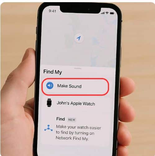 Faites sonner votre Apple Watch à distance