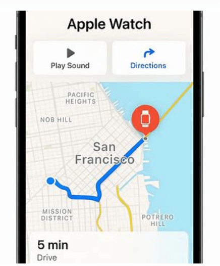 Obtenez un itinéraire jusqu’à votre Apple Watch