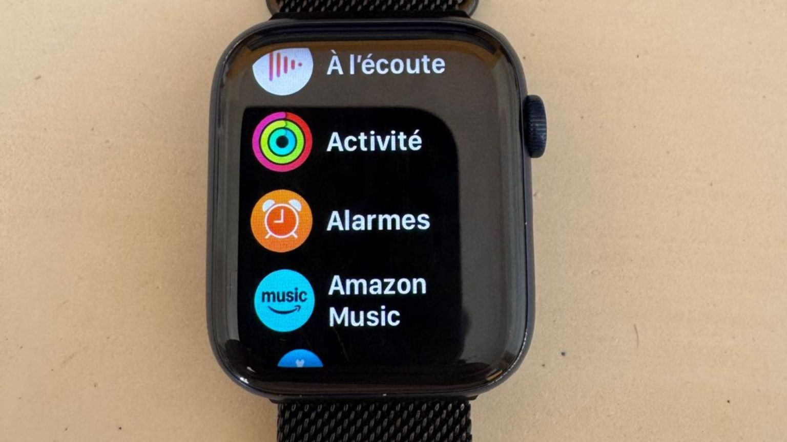 réveil apple watch