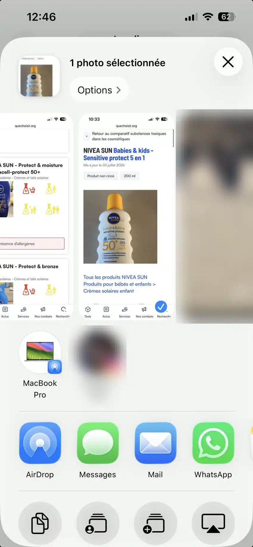 transférer photos iPhone vers Mac AirDrop